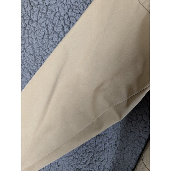 Vintage Hepworths Jacket Coat 100cm Tan Zip Up Buttons Pockets Corduroy Accent - Picture 11 of 16